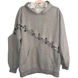 Emma & Sam new gray oversize cut-out sweatshirt
